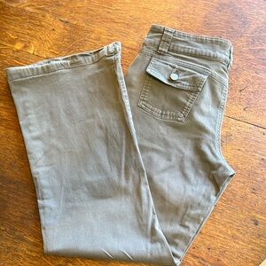 PATAGONIA | Women’s Midrise Bootleg Grey Cargo Pants Stretch Organic Cotton Wm 8